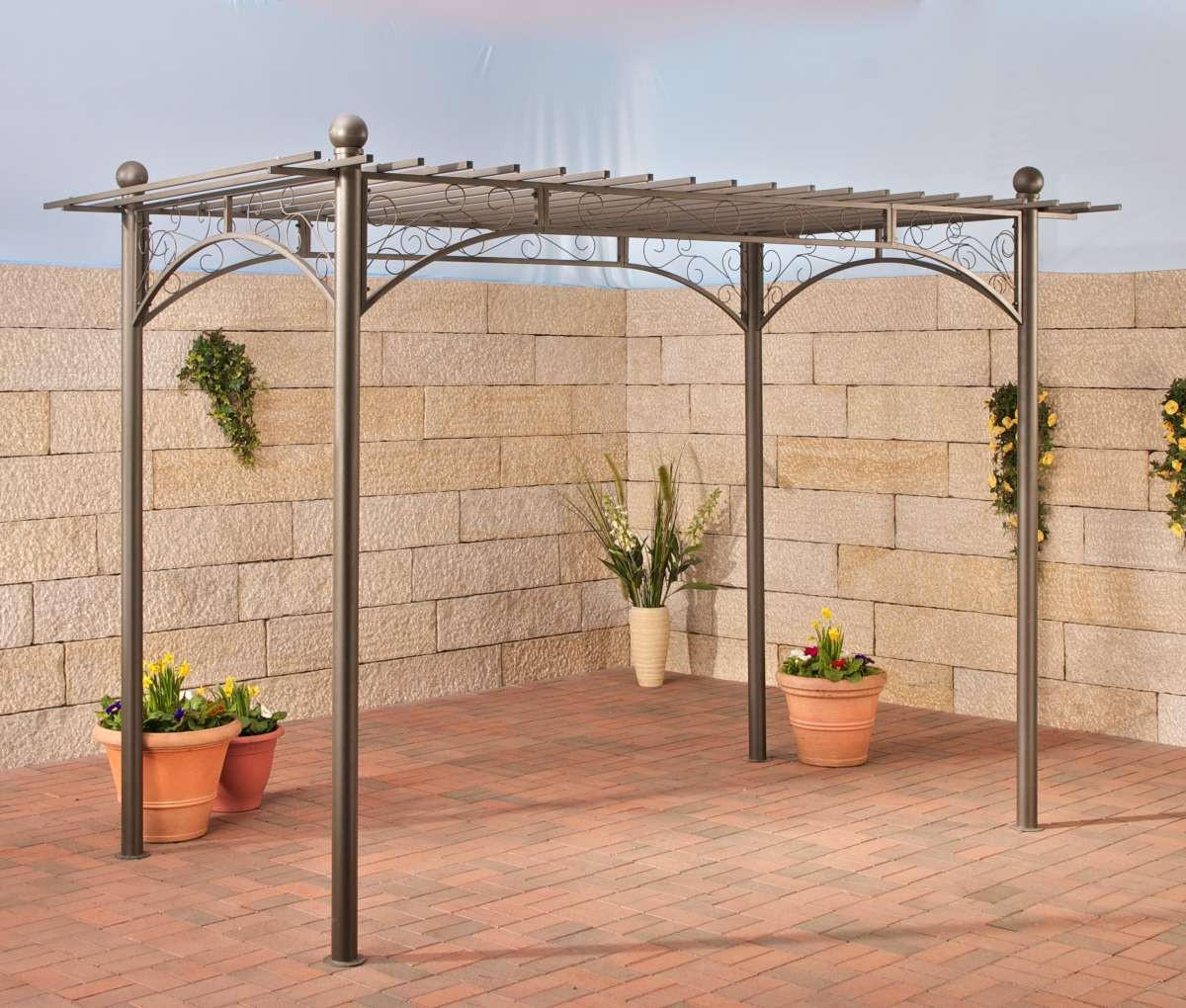 ROSENBOGEN Ebbe Dach 310x186x228cm Metall Anthrazit Rankhilfe - Anthrazit, Metall (310/228/186cm) - DELUKE