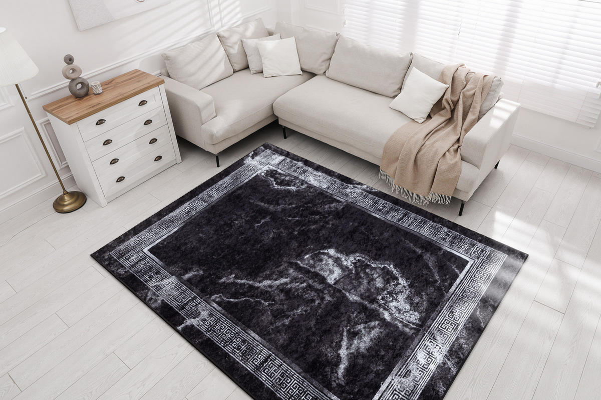 TEPPICH Miro 120/170 cm - Schwarz, Textil (120/170cm) - rugsX