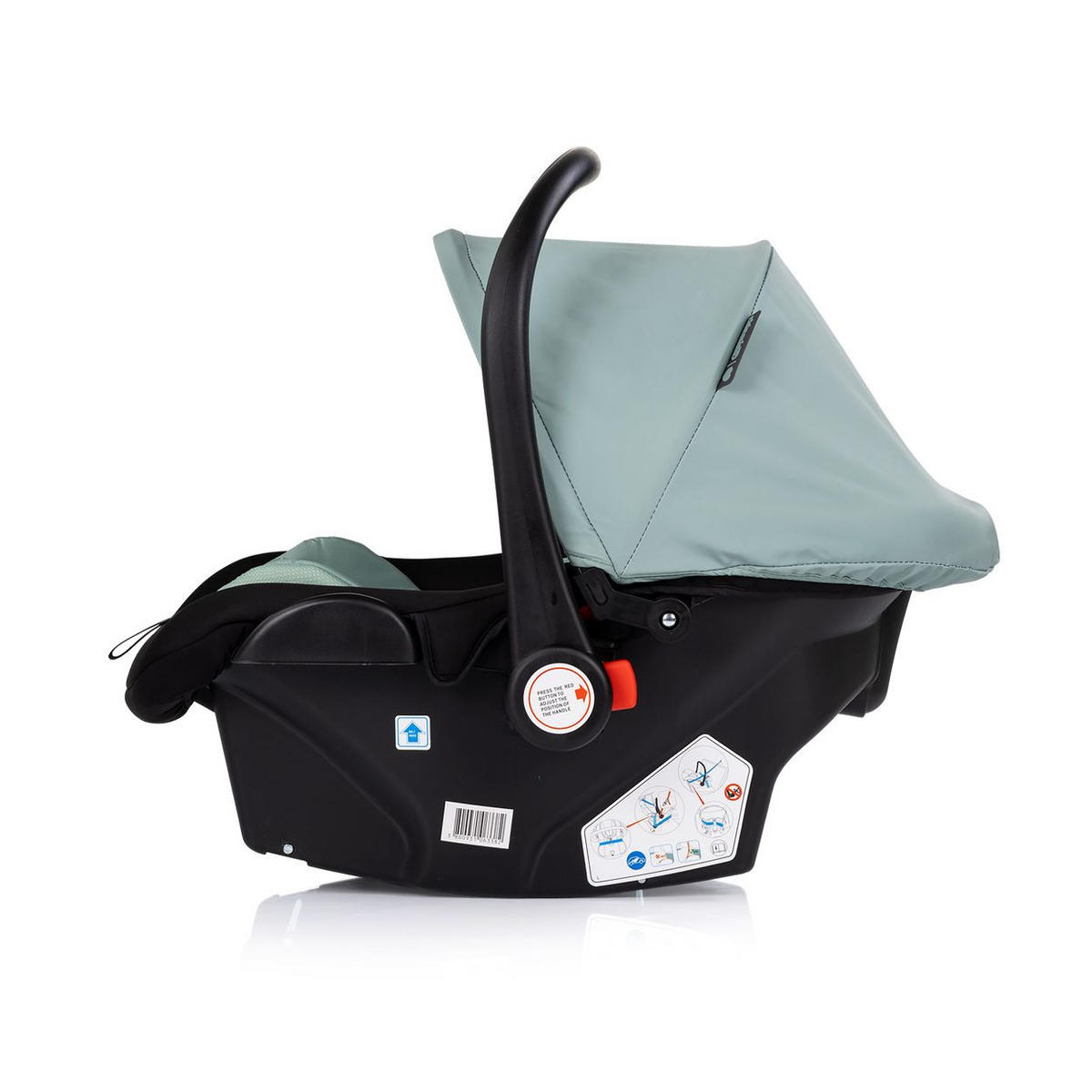 BABYSCHALE Isofix Set Amore i-Size türkis station Amore i-Size Gruppe 0+ (0 - 13 kg) - Grün, Kunststoff (40/56/62cm) - Chipolino