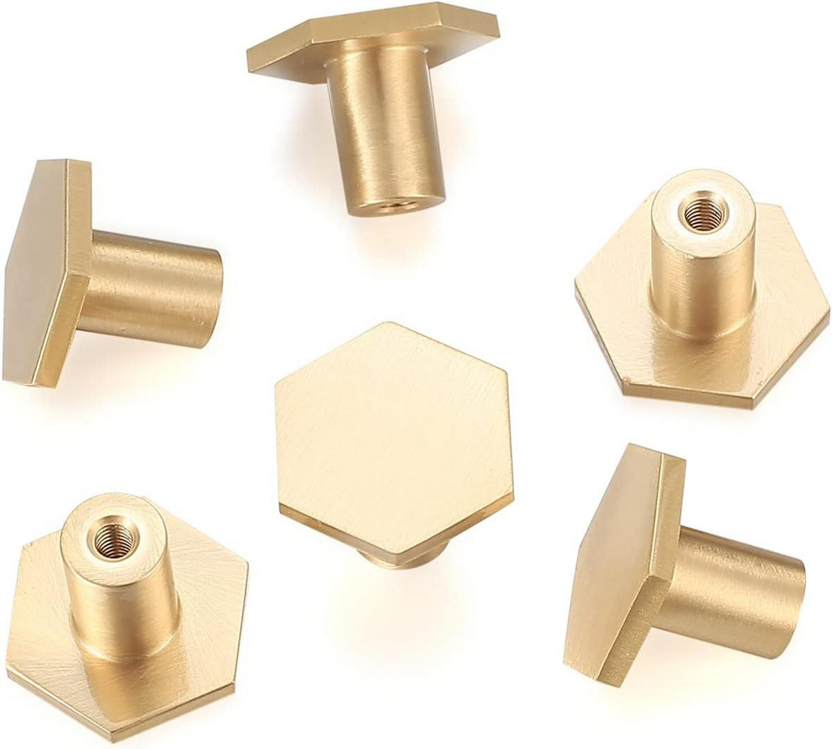 MÖBELGRIFF Antik Messing 2er-Set - Goldfarben, Metall (3/2/2.2cm)