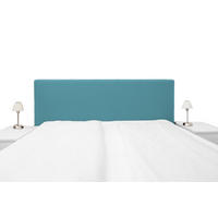 BOXSPRING-KOPFTEILBEZUG Housse Udo petrol - Petrol, Textil (140/200cm) - Magma Heimtexx