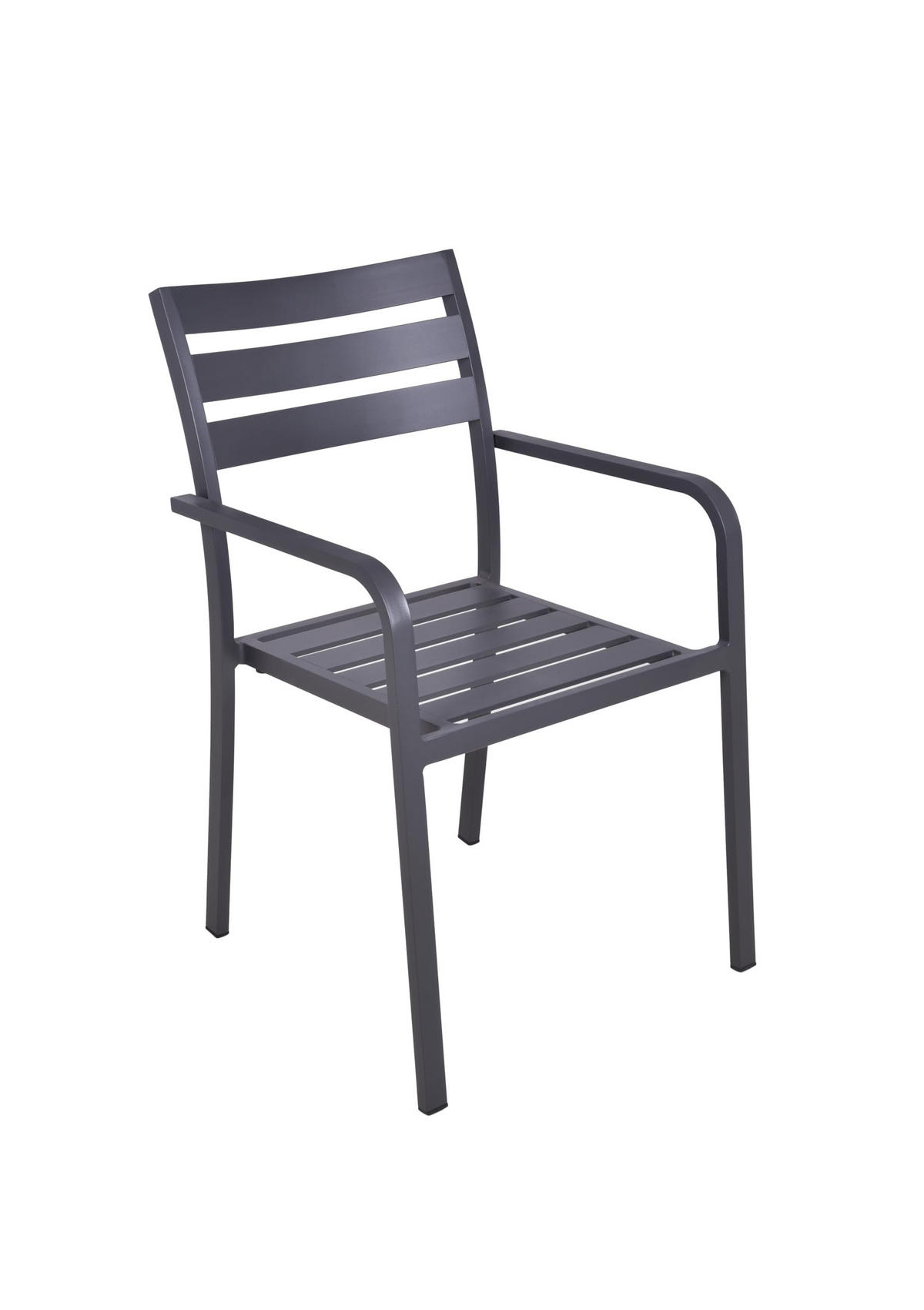 GARTENSTUHL 2er Set Wilma Gartenstühle - Anthrazit, Metall (55/88/63cm) - DELUKE