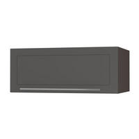 KLAPPHÄNGESCHRANK Kvantum W6B/90 Graphit Matt / Lava Matt 90 / 59 / 36cm - Dunkelgrau/Graphitfarben, Holz/Holzwerkstoff (90/36/59cm) - Feldmann-Wohnen