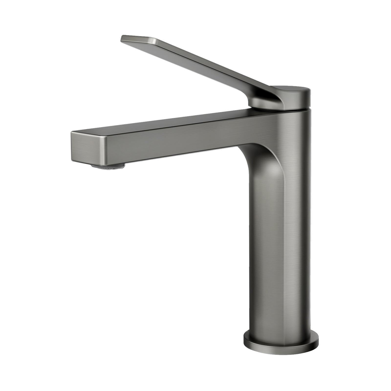 WASCHTISCHARMATUR mit Spulen-Zertifiziertem Filterelement Anthrazit Matt - Anthrazit, Metall (17.3/4.6/19.5cm) - EMKE