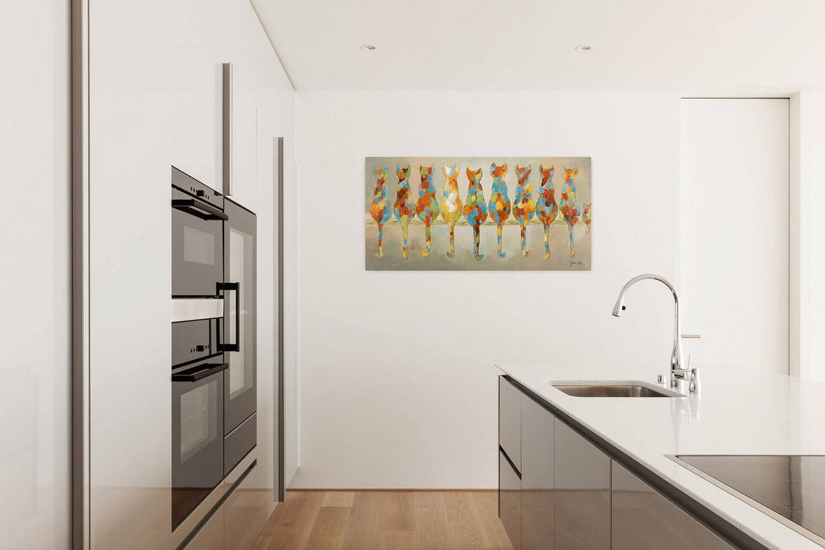 ÖLGEMÄLDE 120/60 cm - Multicolor, Holz/Textil (1.9/60cm) - KUNSTLOFT