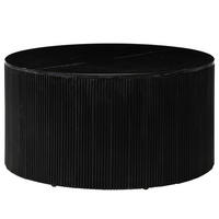 COUCHTISCH - Marmor / Mango massiv - Marmor Schwarz / Mango Schwarz - Schwarz, Holz/Stein (80/80/42cm) - home24
