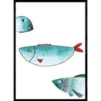 POSTER Animals – Fish Illustration A4 Rahmenlos - Klar, Papier (29.7/5/21cm) - Nacnic