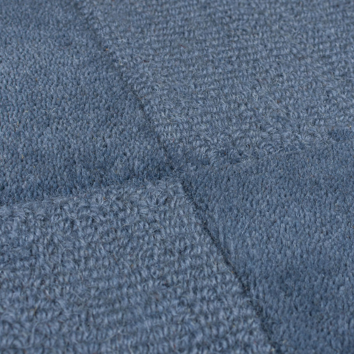WOLLTEPPICH Schachbrett Muster, Karos, Wohnzimmer schmutzabweisend Blau Rechteckig 160x230 - Blau, Textil (160/230cm) - KADIMA DESIGN