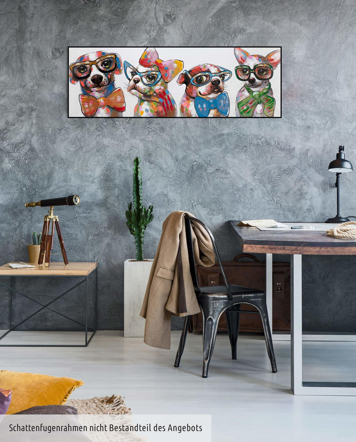 ACRYLBILD HANDGEMALT 120/40 cm - Multicolor, Holz/Textil (120/40cm) - KUNSTLOFT