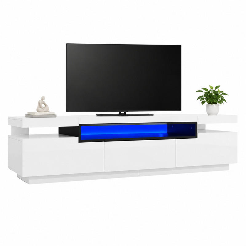 Beauniv Tv-Element Weiß 39x42x160 cm