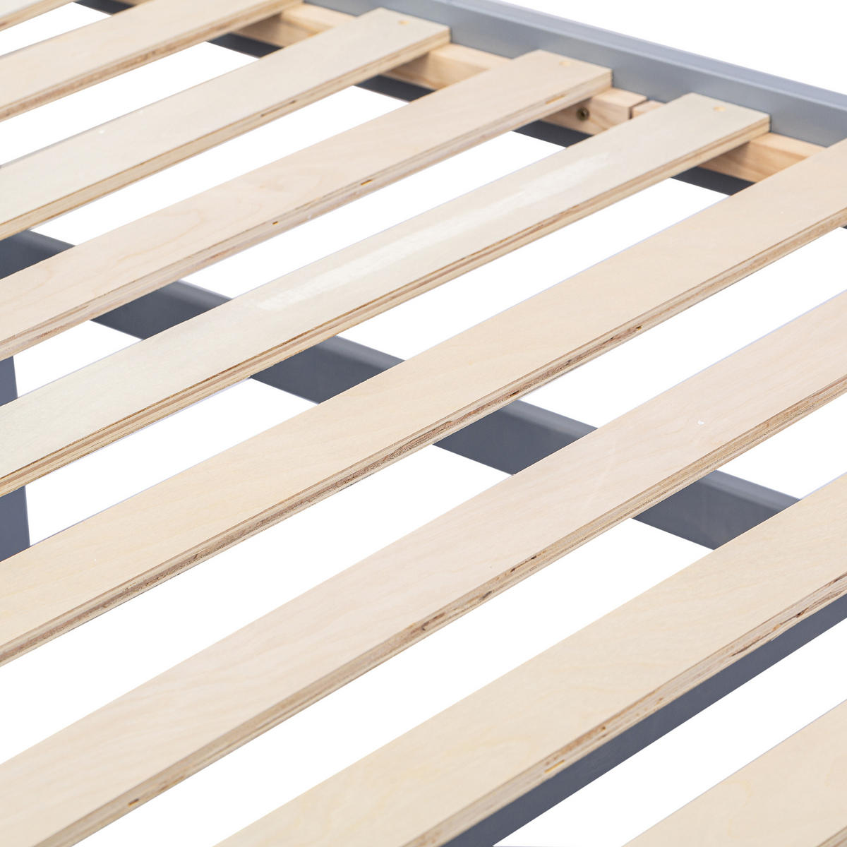EINZELBETT 90x190 Kiefer Massivholz Schublade USB Grau - Grau, Holzwerkstoff - FLIEKS