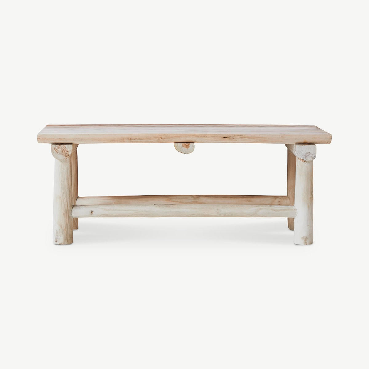 BEISTELLTISCH Kilim Natur aus Teak - Naturfarben, Holz (30/80/30cm) - Tikamoon