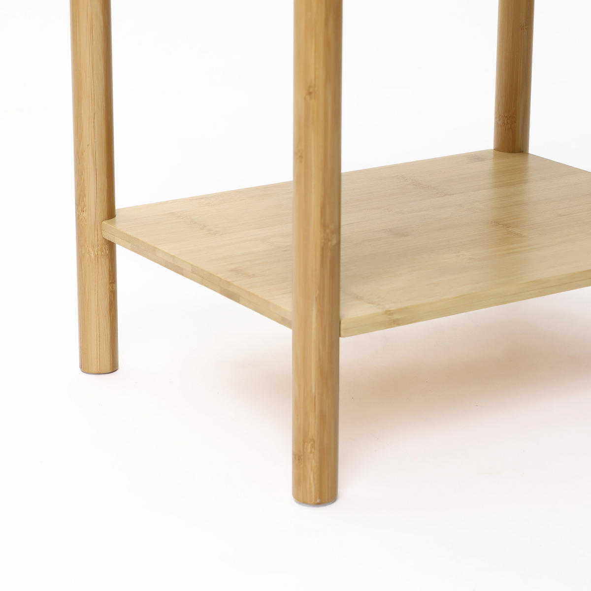 NACHTTISCH modern mit Schublade, Beistelltisch Bambus | B40 × T30 × H50 cm - Braun, Holzwerkstoff (40/50/30cm) - Hometopia