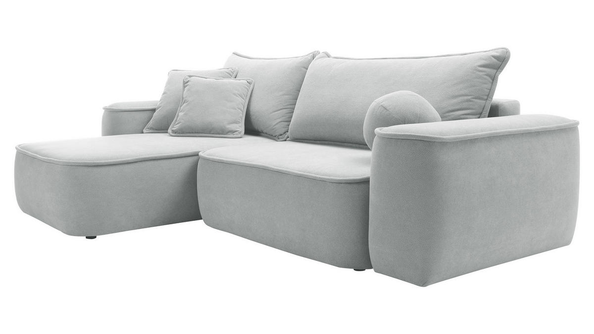ECKSOFA Sandby - Schwarz/Grau, Holz/Kunststoff (283/168cm) - MIRJAN24
