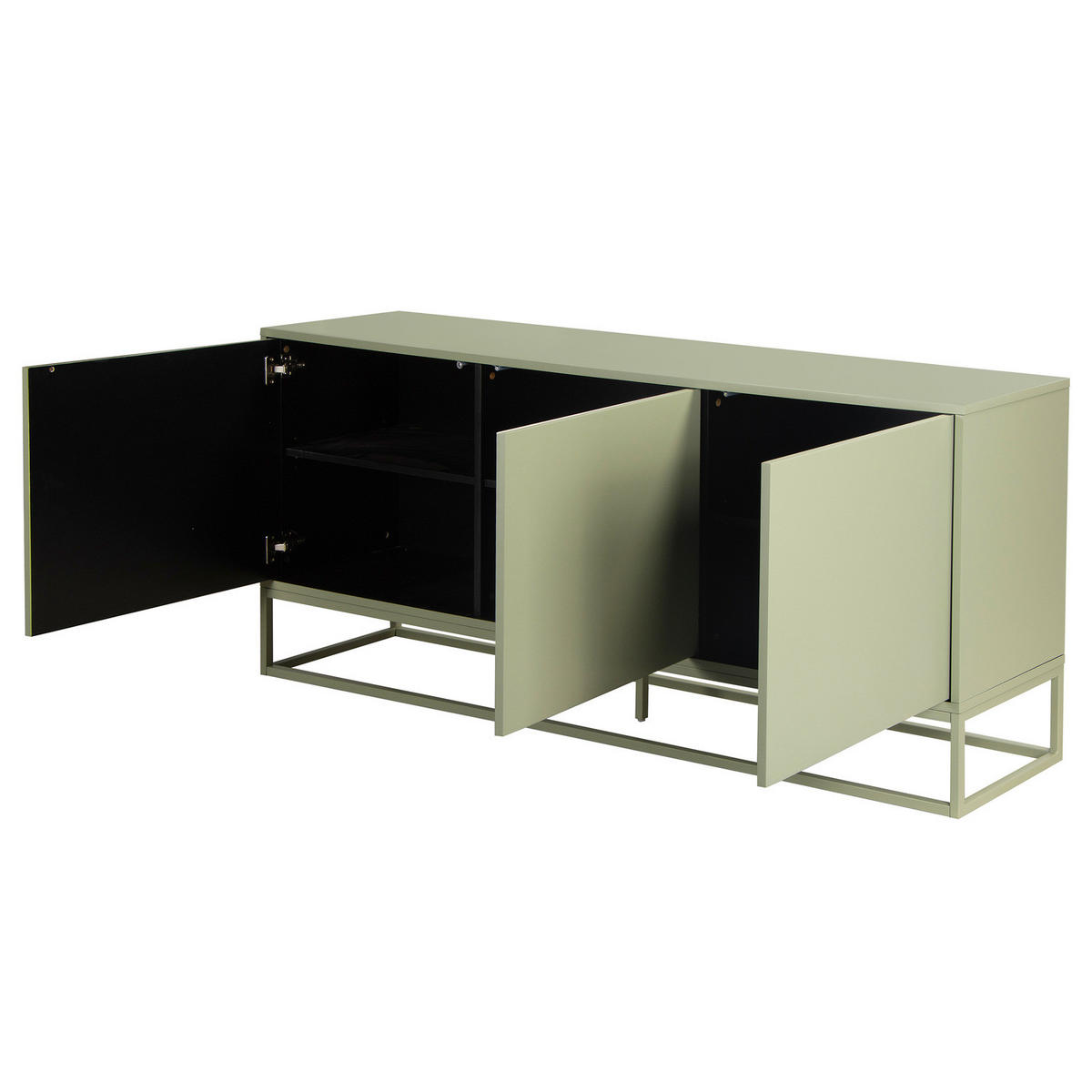 SIDEBOARD - Salbeigrün, Holzwerkstoff/Metall (180/76/40cm) - home24