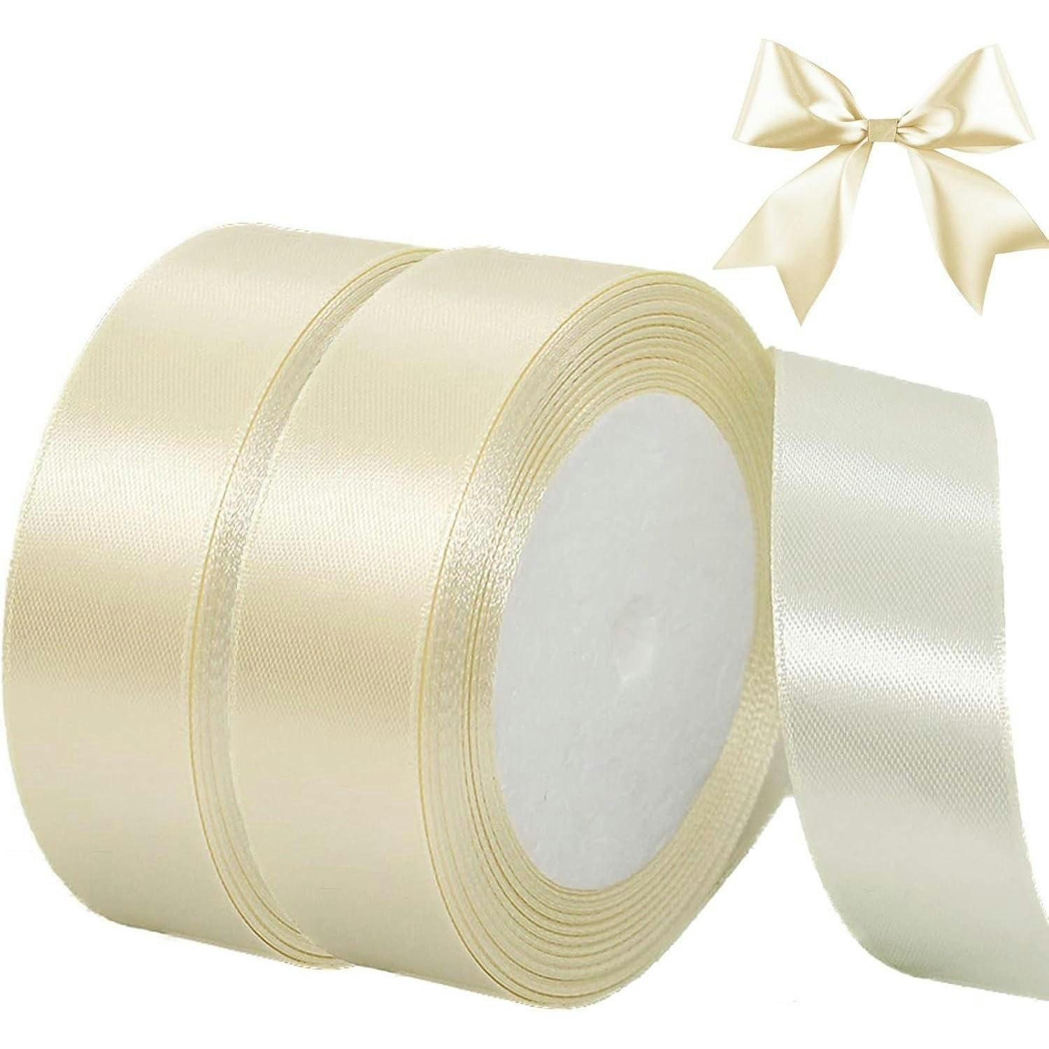 GESCHENKBAND Creme 44 m x 20 mm Set - Creme, Textil (2/0.1/2200cm)