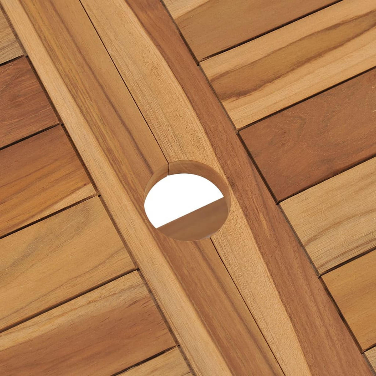 GARTENTISCH Klappbar 120/70/75 Cm Massivholz Teak - Braun, Holz (120/70/75cm) - vidaXL