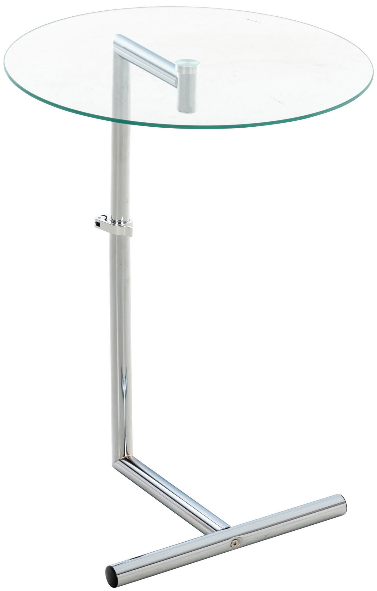 BEISTELLTISCH rund 45 cm Glas klarglas - Klar, Glas/Metall (45/45/41cm) - CLP