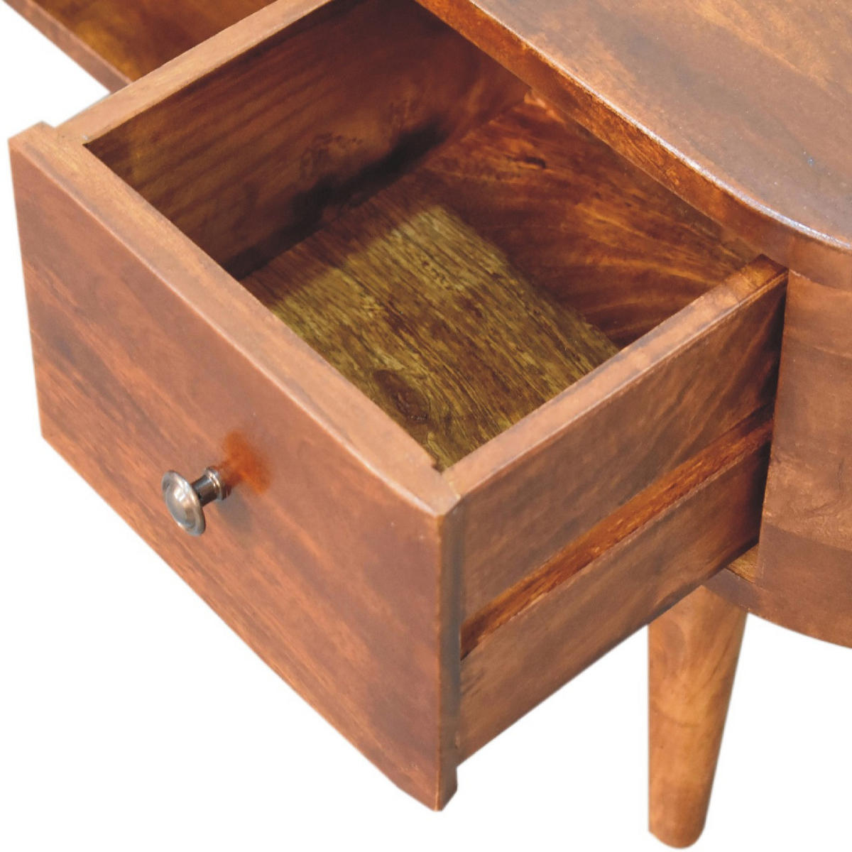 TV-ELEMENT mit Kastanienholz-Finish - Messingfarben/Braun, Holz/Metall (30/100/37cm) - Artisan Furniture