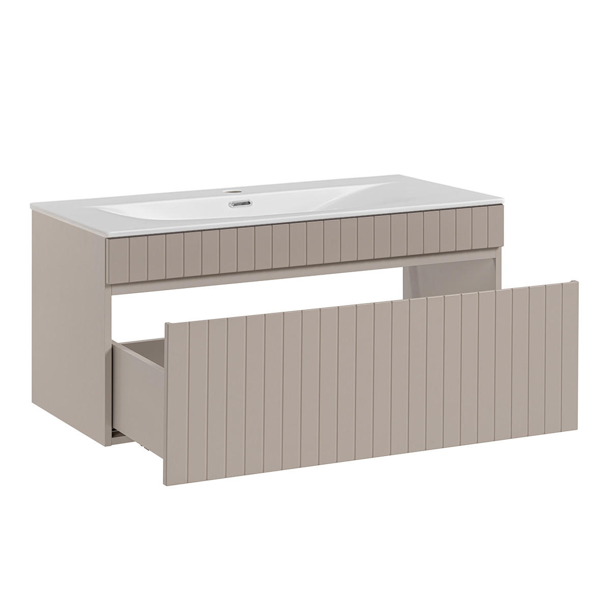 WASCHTISCH 100cm Zelie Kaschmir - Beige, Holzwerkstoff (100/46/46cm) - Petits-meubles