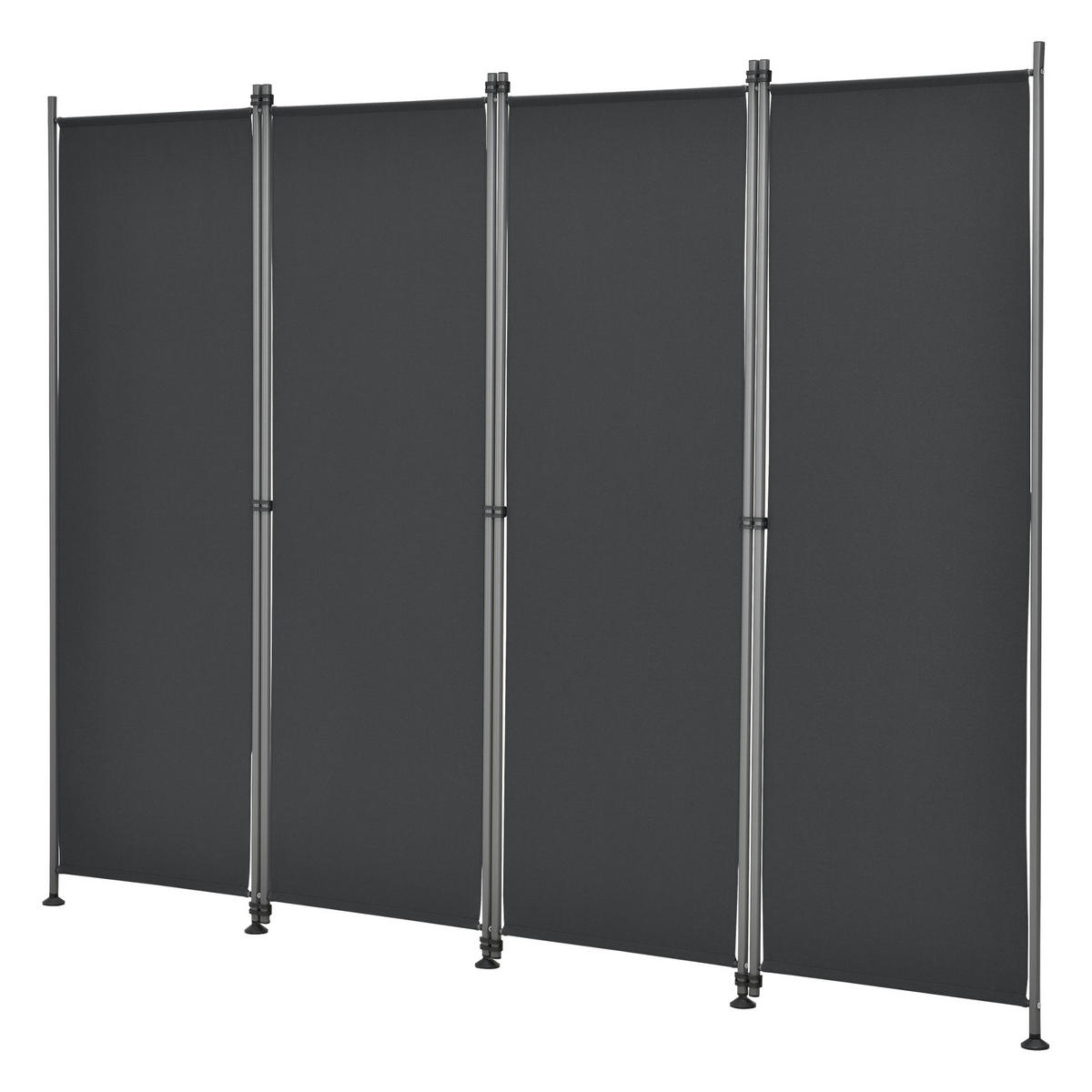 SICHTSCHUTZ Modica - Schwarz, Textil/Metall (215/170cm) - pro.tec