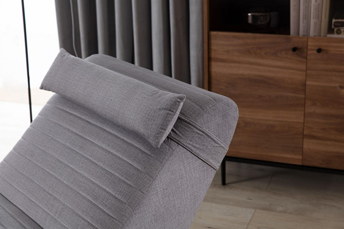 RELAXLIEGE Abramo In Lisbon - Grau, Holzwerkstoff/Textil (73/80/170cm) - Fun Möbel