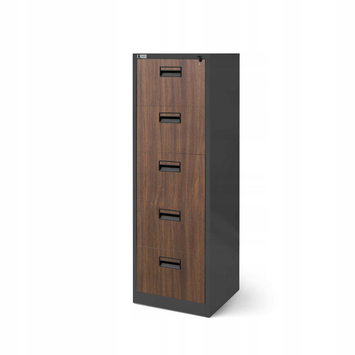 AKTENSCHRANK mit 5 Schubladen SARA V5 - Anthrazit, Metall (46/162/62cm) - Jan Nowak