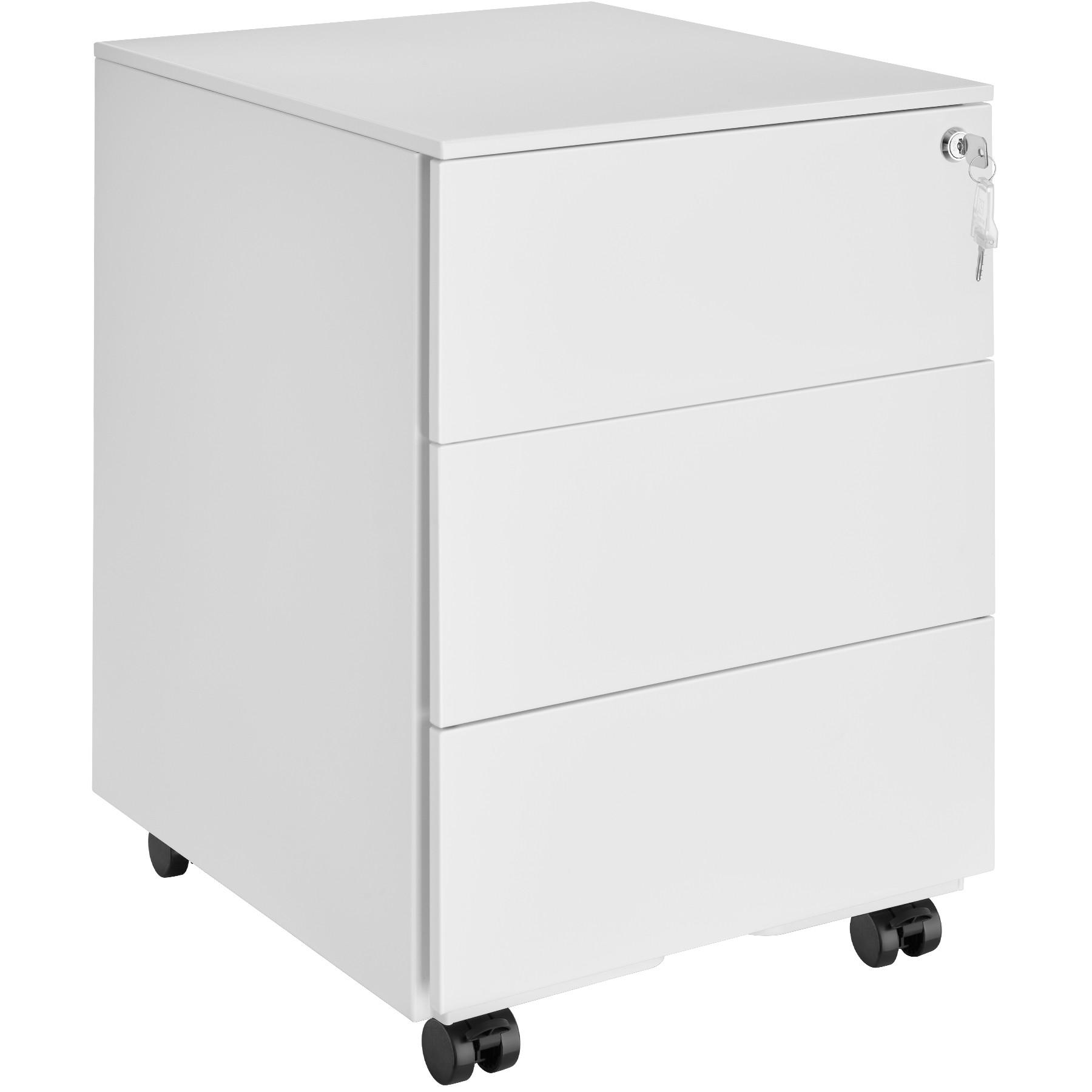 AKTENROLLSCHRANK Magna,39 x 45 x 55 cm,weiß - Weiß, Textil (39/55/45cm) - tectake