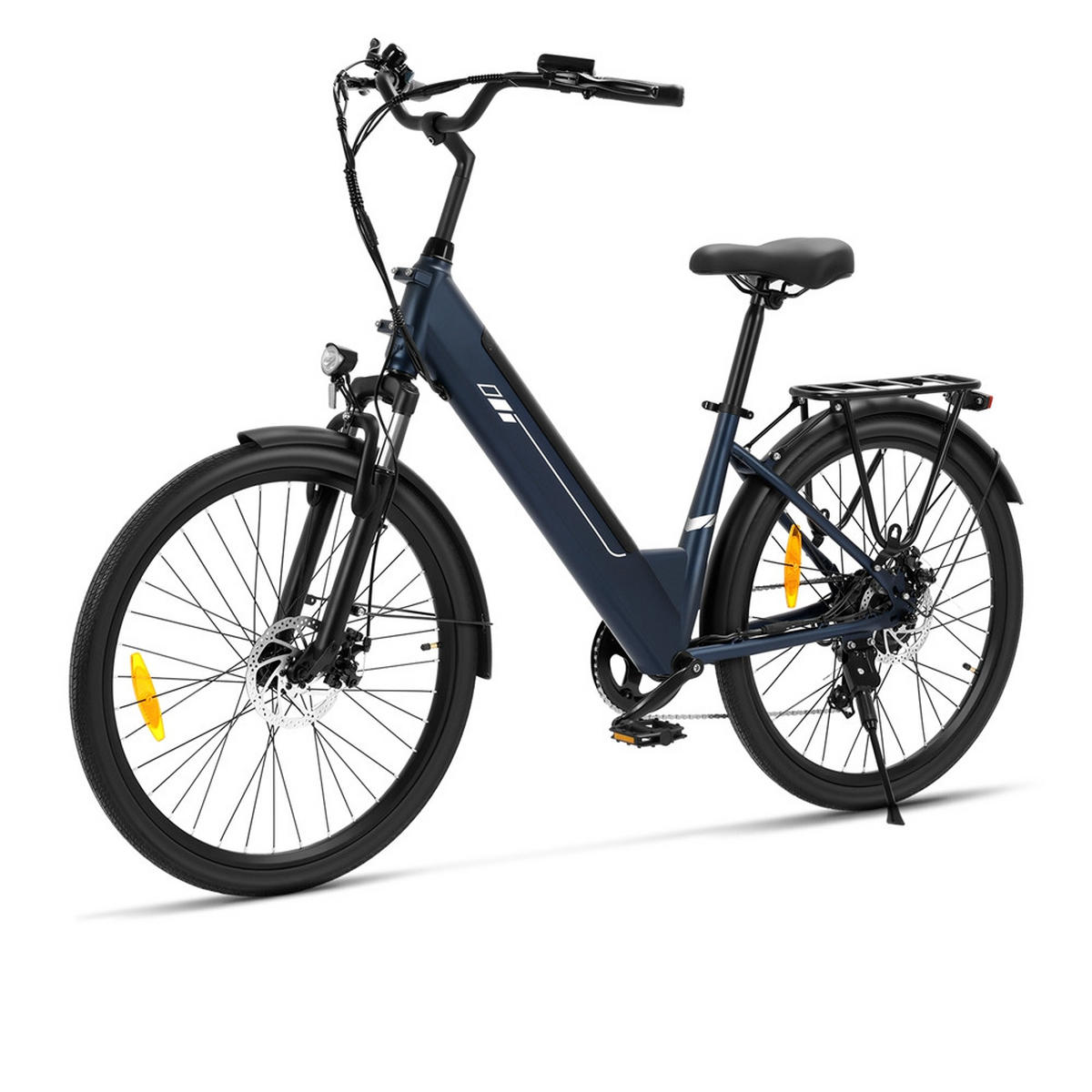 E-BIKE Foride Roamer 2 ST – Kraftvoller Motor, 100 km Reichweite tiefem Durchstieg - Blau, Metall (25cm)