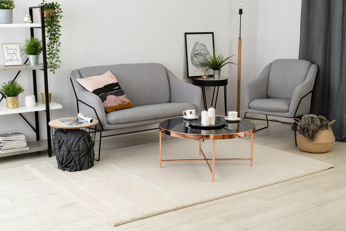 TEPPICH Bunny 120/170 cm - Beige, Textil (120/170cm) - rugsX