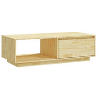 COUCHTISCH 110x50x33,5 cm Massivholz Kiefer - Braun, Holz (110/50/33.5cm) - furnicato