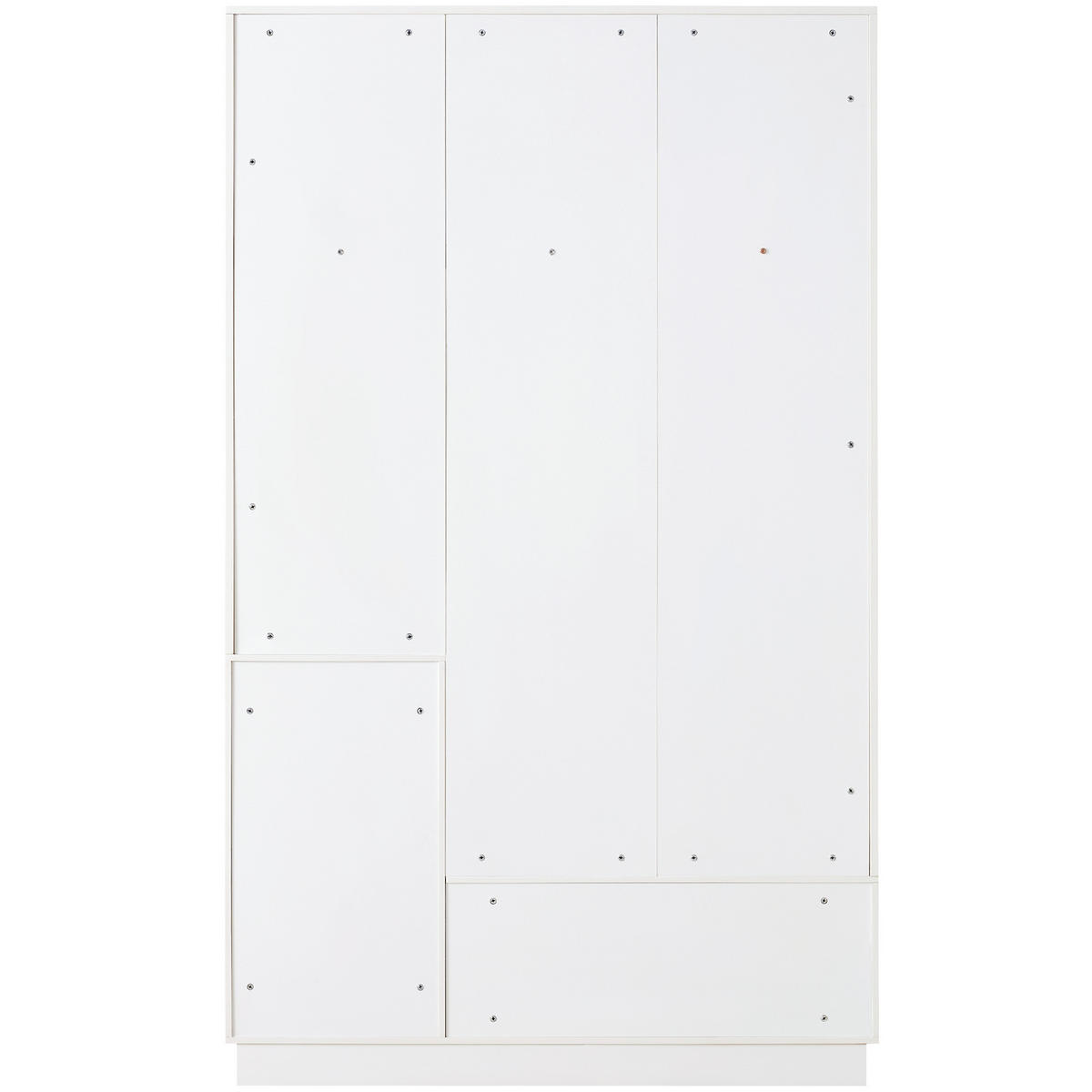 GARDEROBEN-SET 120 cm Weiß Hochglanz nkl. Schuhbank & 3 Haken - Weiß, Holzwerkstoff (120/200/40cm) - Urban Meuble