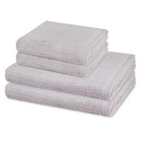 FROTTIERSET Premium 4-teilig - Hellgrau, Textil (50/100cm) - Ross