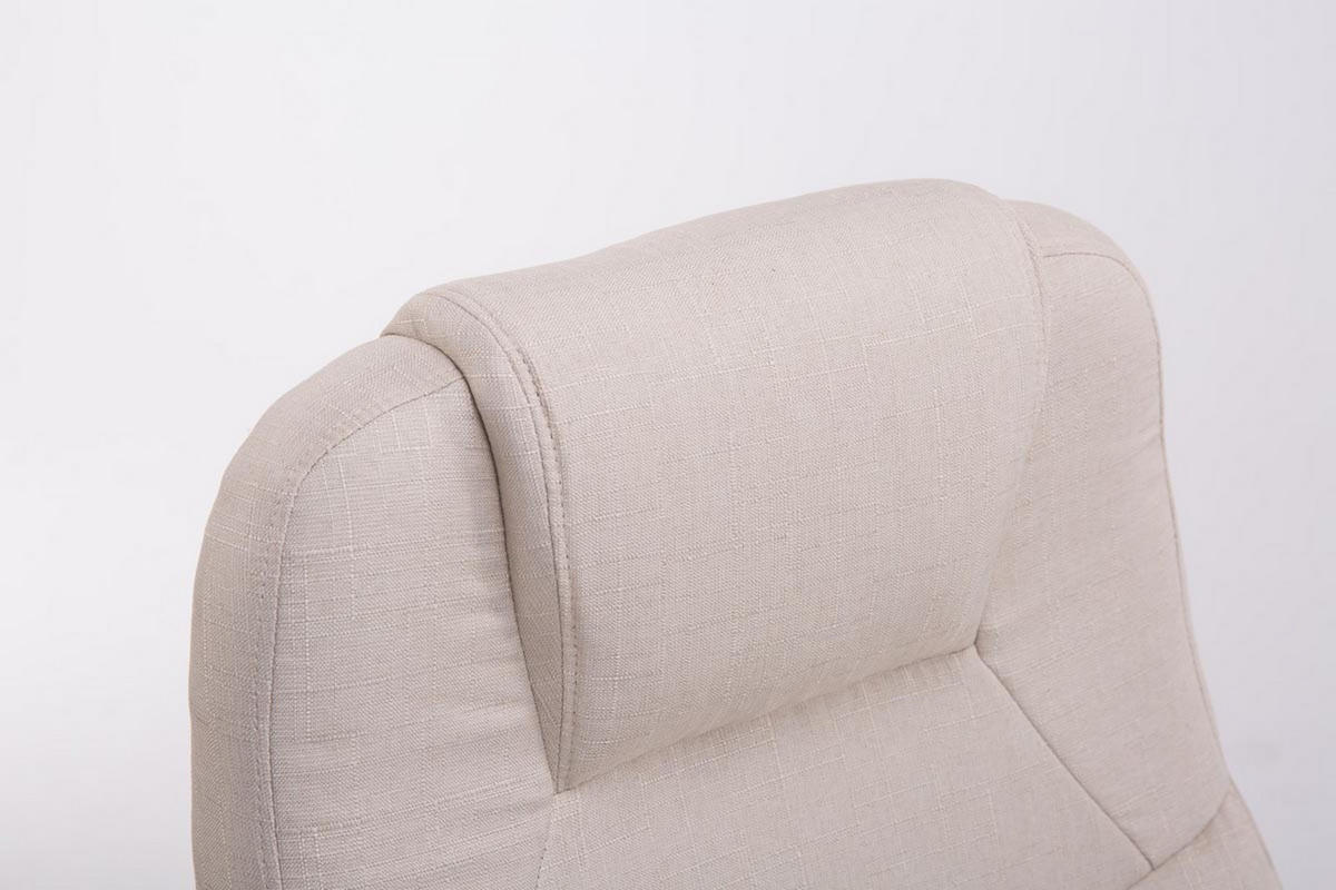 BÜROSTUHL Apodo, Stoff Creme - Creme, Textil/Metall (66/122/70cm) - TPFLiving