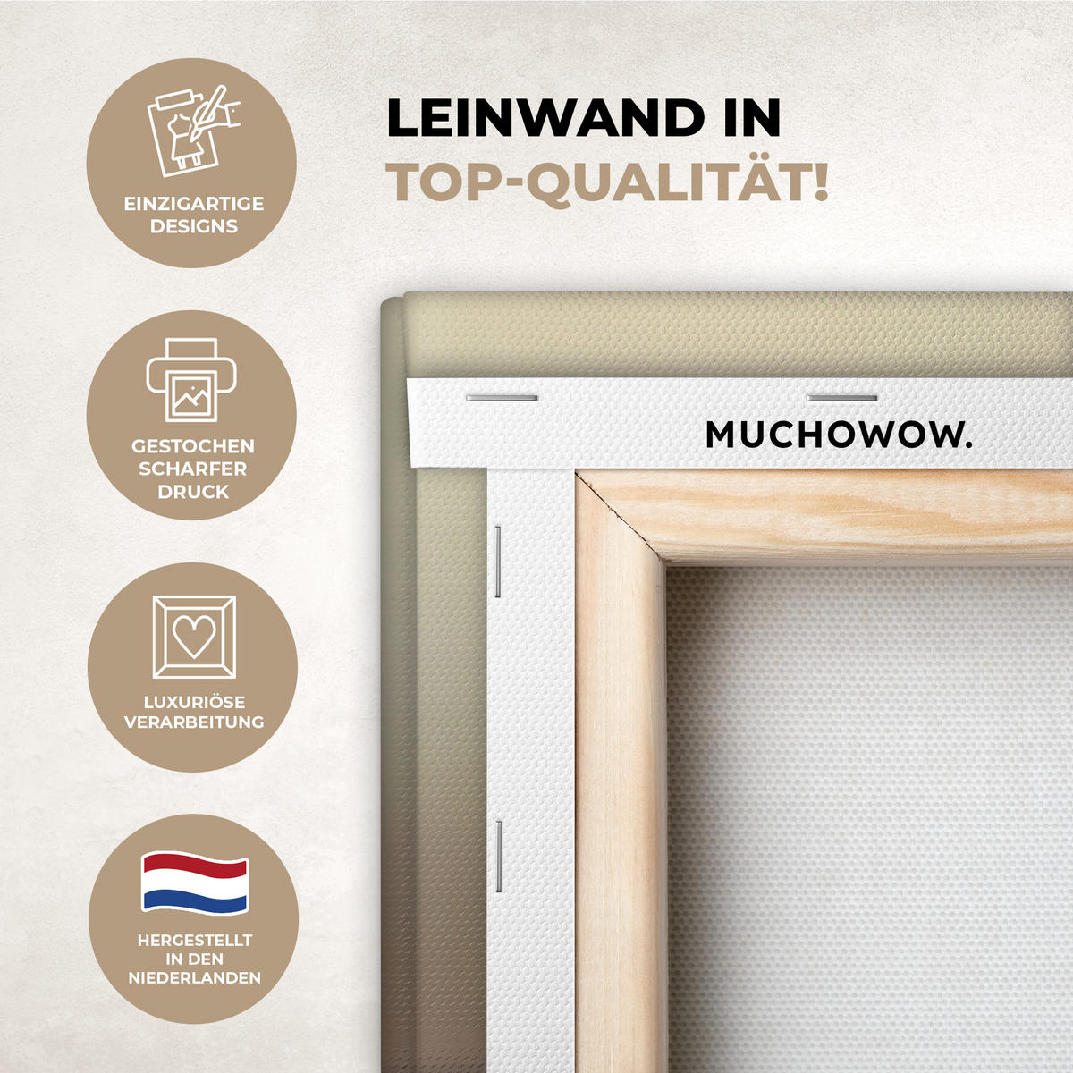 LEINWANDBILD Löwenzahn - Beige - Natur - Blume 90x140 cm - Hellbraun, Textil (90/140cm) - MuchoWow