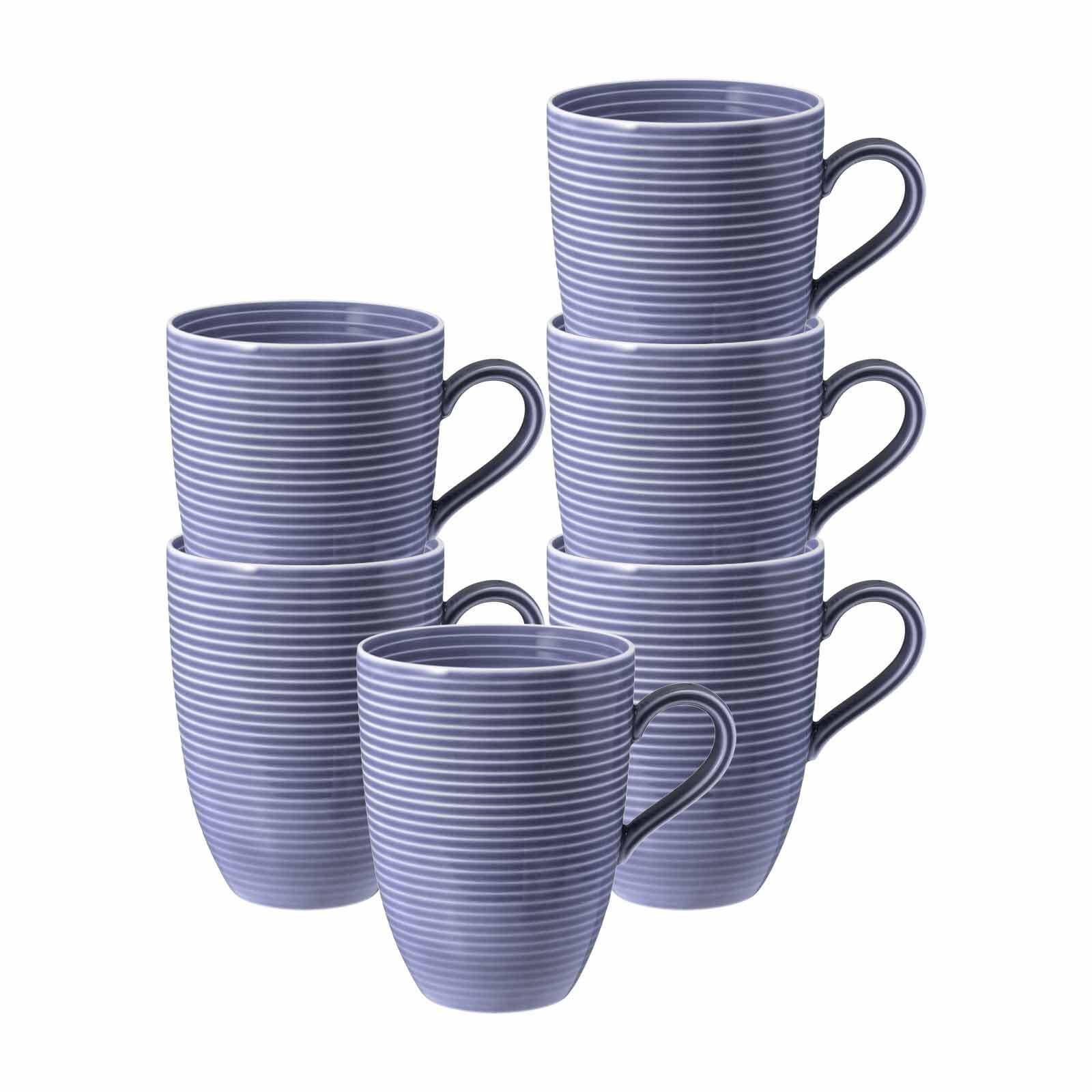 KAFFEEBECHER Beat Color Glaze Fliederblau 350 ml 6er Set - Violett, Keramik (0.35L) - Seltmann Weiden