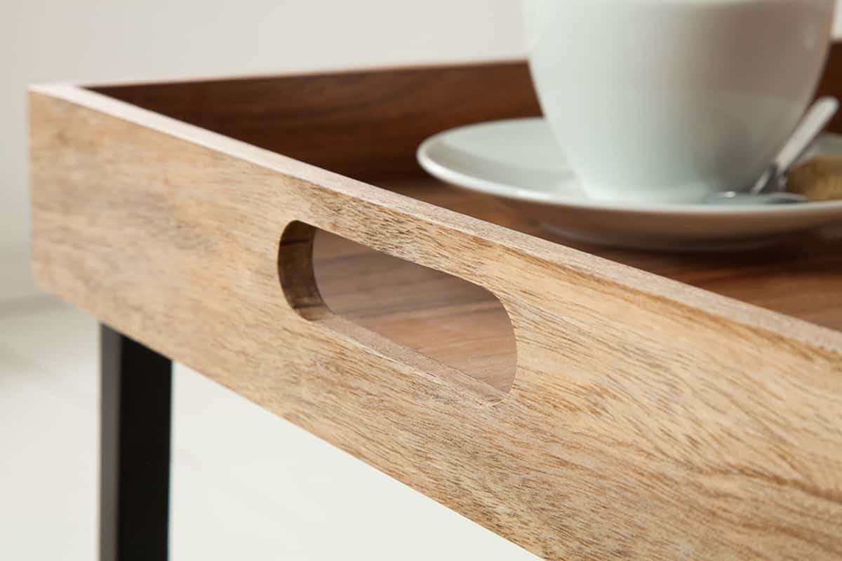 TABLETT CIANO Akazie Natur 40cm - Braun, Holz (40/6/40cm) - riess-ambiente