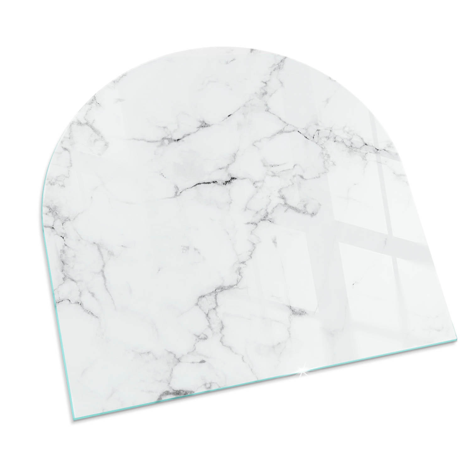 GLASPLATTE für Kamin 100x100 cm Weiß - Weiß, Glas (100/100/0.4cm) - ArtPrintCave