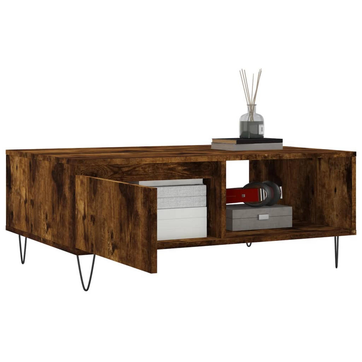 COUCHTISCH Räuchereiche 90x60x35 cm Holzwerkstoff - Braun, Holzwerkstoff (90/60/35cm) - furnicato