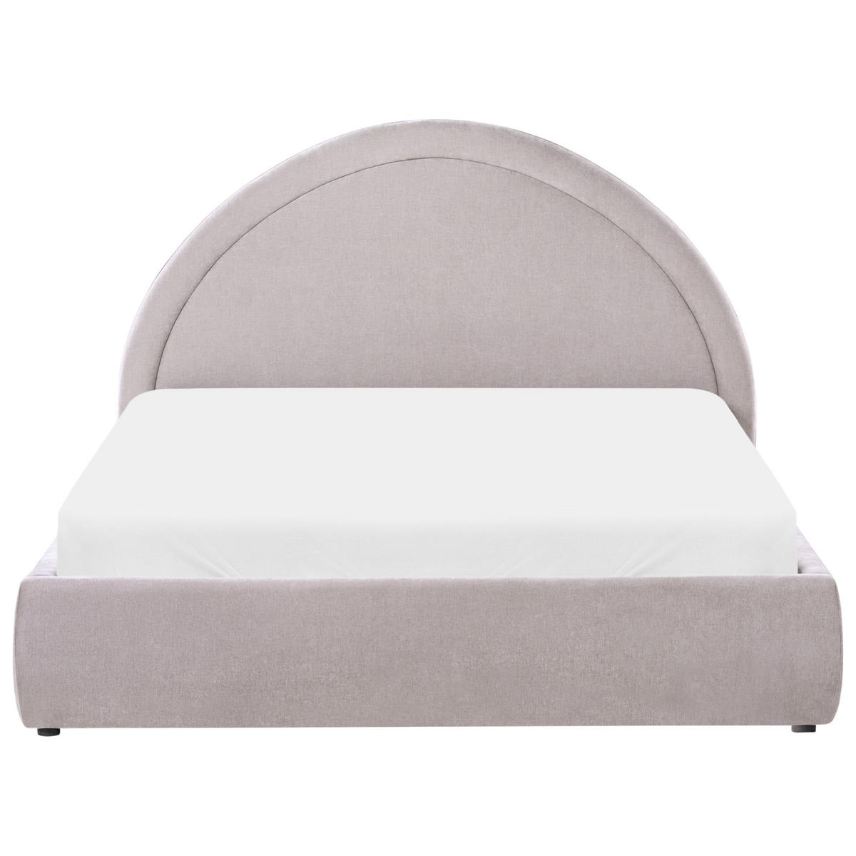 BETT mit Stauraum 140/200 cm Beige Mouzon - Beige/Grau, Textil (140/200cm) - Beliani