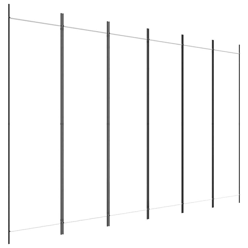 vidaXL Paravent Weiß 300x200x0.1 cm