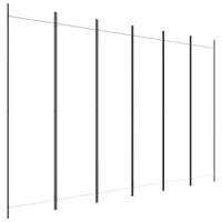 PARAVENT 6-teilig Weiss 300/200 Cm Stoff - Weiß, Textil (300/200/0.1cm) - vidaXL