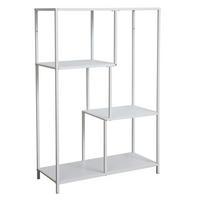METALLREGAL CARME Weiß - Weiß, Metall (77/114/33cm) - SVITA