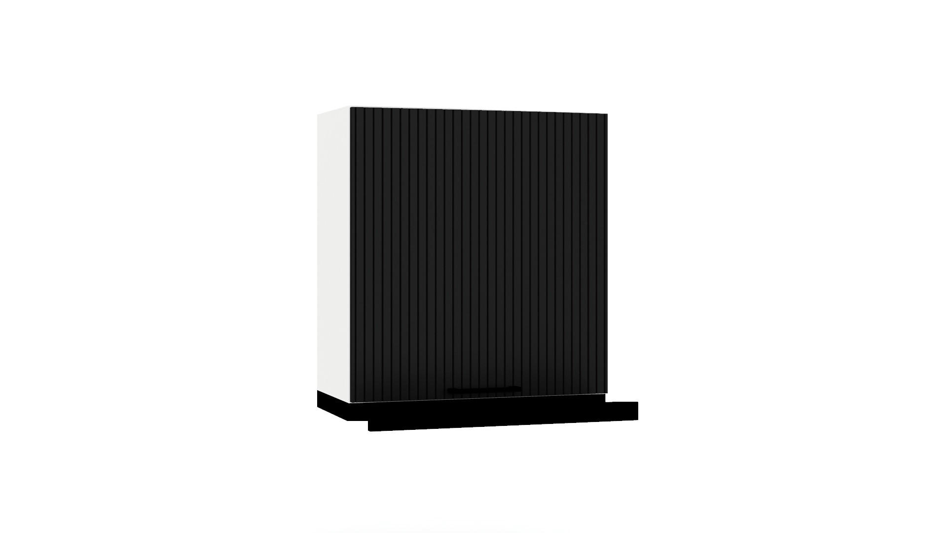 HÄNGESCHRANK W60/68 SLIM P/L - KENDRO - mit Dunstabzug - Schwarz/Weiß, Holz/Metall (60/68/30cm) - ROYAL24_MARKT