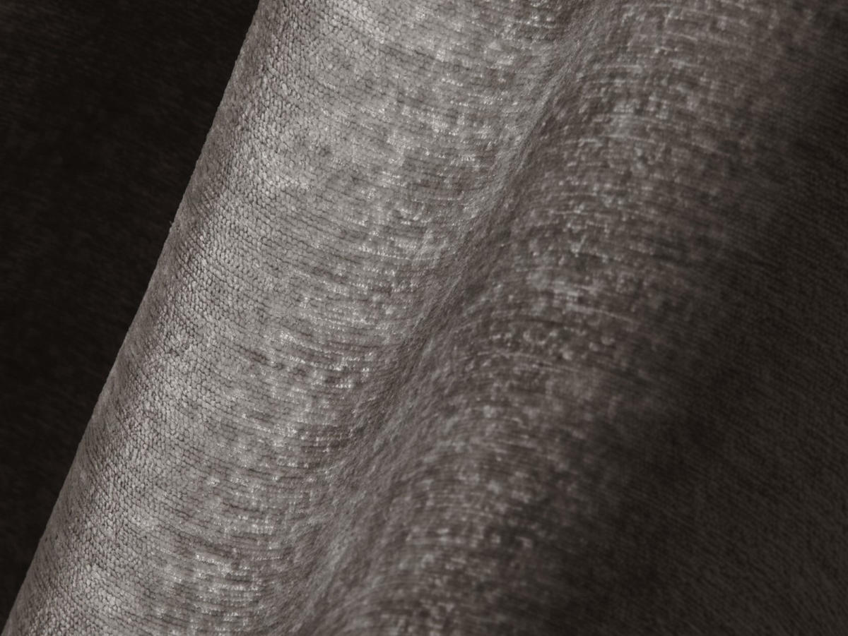 BETT mit Bettkasten und Kopfteil Lupine aus Chenille-Stoff cappuccino 160x200cm - Cappuccino, Textil (160/200cm) - Micadoni