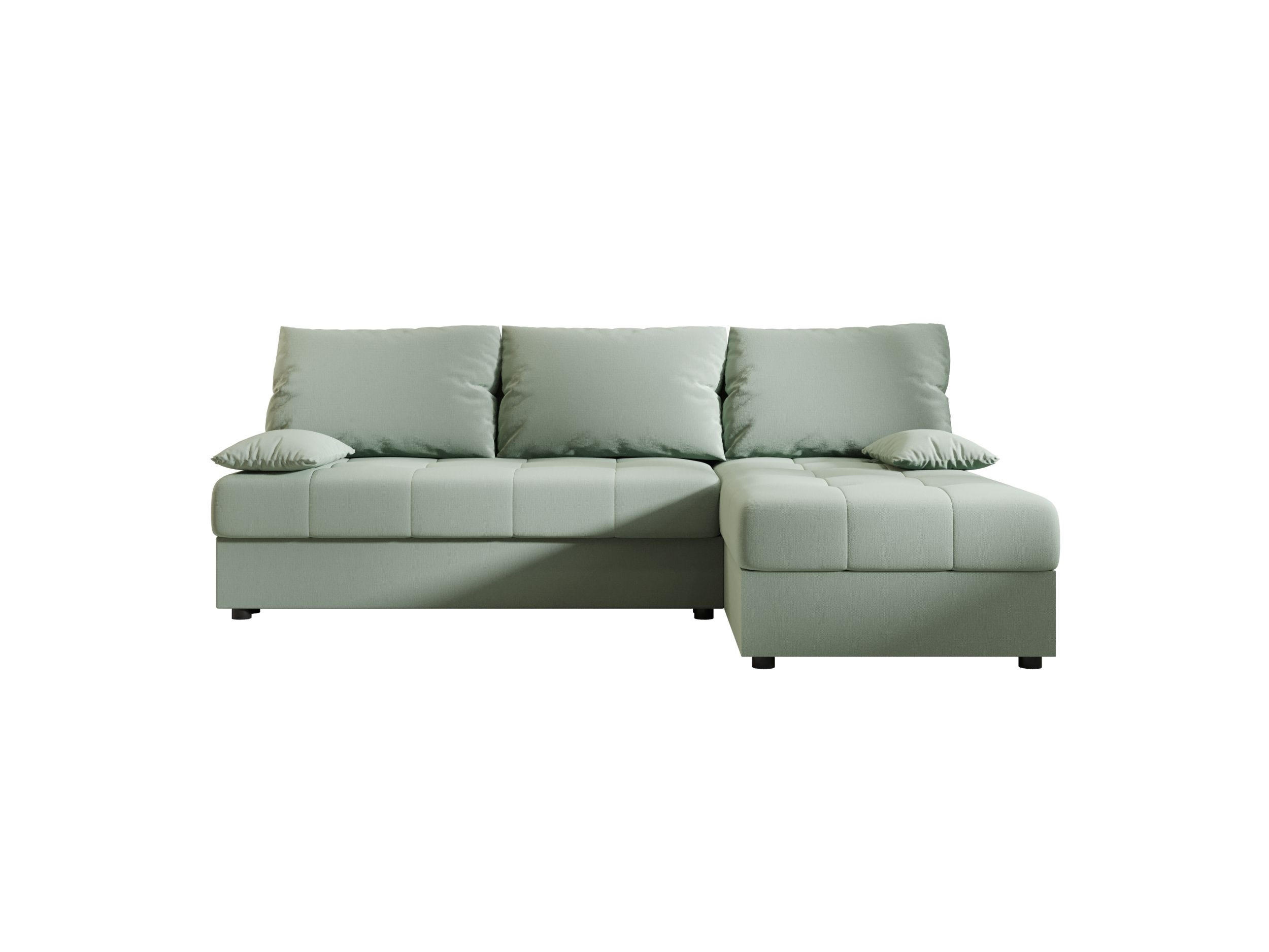 ECKSOFA MOS L Cosmic 16 Rechts mit Schlaffunktion - Hellgrün, Textil (200/143cm) - Bedante