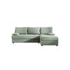 ECKSOFA MOS L Cosmic 16 Rechts mit Schlaffunktion - Hellgrün, Textil (200/143cm) - Bedante