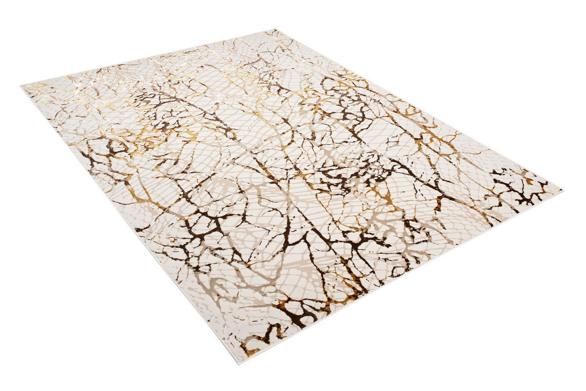 TEPPICH GOLDEN Creme 160/230 cm - Creme, Kunststoff (160/230cm) - Tapiso