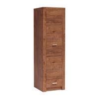 KLEIDERSCHRANK Indianapolis I-2 1-türig 56 x 192 x 58 cm Esche hell - Braun, Holzwerkstoff/Metall (56/192/58cm) - Koseto