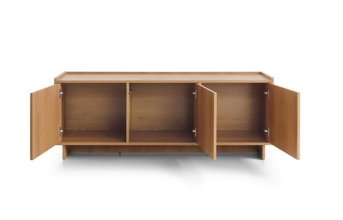 LOWBOARD ZENITH 147/55/39 cm, Braun - Braun, Holzwerkstoff (147/55/39cm) - MASSENO